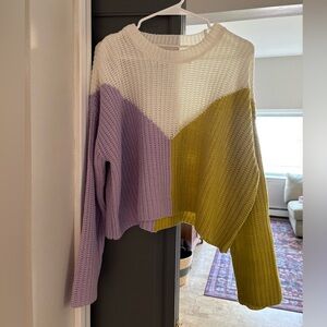 Colorful Crochet Sweater